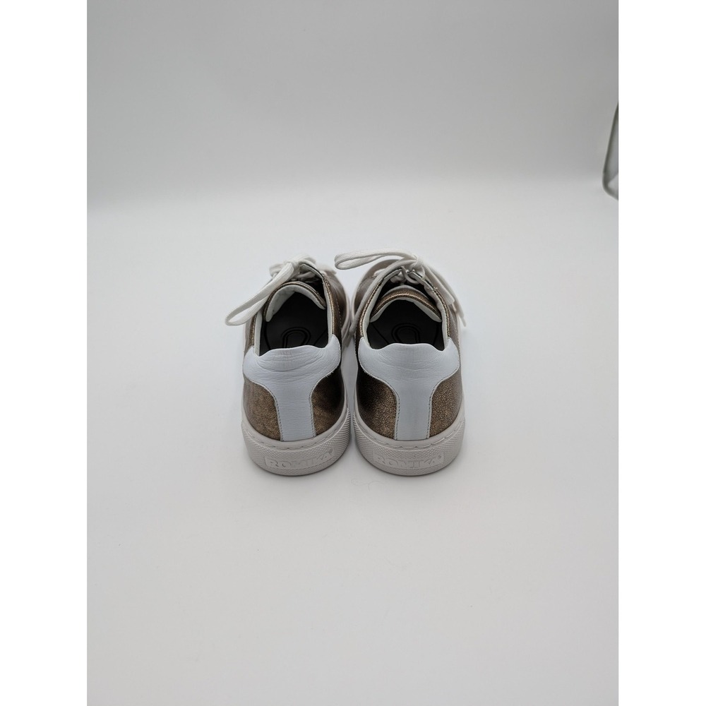 Romika Shoes Womens Size 6.5 Gold Leather‎ Sneaker Comfort Casual Lace Up EU 37 - Picture 4 of 7